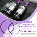82013 Nitrous Oxide Bottle Bracket Mount Kit 7 Nos Single Bottle Holder Bracket for 10 lb and 15 lb Nitrous Bottle