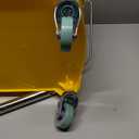 Mind Reader Mop Bucket with Wringer, 22 Qt (5.5 Gallon), Floor Cleaning, Handle, Wheels, 16.25"L x 10.75"W x 24.5"H, Yellow