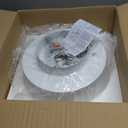 Canarm Adira 14-Inch LED Flush Mount Ceiling Light, White Acrylic Drum, Integrated Dimmable LED, Modern Lighting for Bedroom or Kitchen