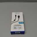 6 Foot Braided Nylon Micro Black Chrome USB Charge/Sync Cable