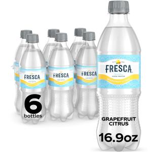 2 x Fresca Citrus Soda Soft Drink, 16.9 fl oz Bottles, 6 Pack (EXP 08/03/26)