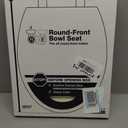 KOHLER 4648-96 Stonewood Toilet Seat Round, Wood Seat, Compatible with Standard Round Toilets, Lid with Color-Matched Plastic Hinges, Biscuit