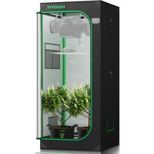 VIVOSUN 28"x28"x63"Grow Tent Extra Large 2x2 Indoor Grow Tents Lightproof