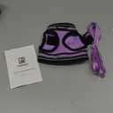 rabbitgoo Cat Harness and Leash Set for Walking Escape Proof, Adjustable Soft Kittens Vest with Reflective Strip for Cats, Comfortable Outdoor Vest, Light Purple, Small
