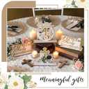 First Holy Communion Tabletop Decorations Gold Glitter First Communion Cross Dove Bible Centerpieces Tables for Wedding Christening Birthday Photo Props Blessed Celebration Party Decor