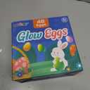 Glow in The Dark Easter Eggs, 48 Plastic Eggs with 96 Mini Glow Sticks for Kids Easter Basket Stuffers Party Favors Egg Hunt Supplies and Easter Decorations