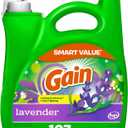 Gain Liquid Laundry Detergent, Lavender Scent, 154 fl oz, 107 Loads, HE Compatible, Laundry Detergent Liquid Soap