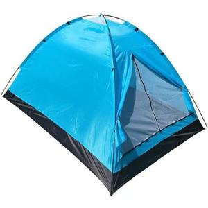 Inflatable Camping Tent with Air Pump, Waterproof Blow Up Tent for 2 Person, Easy Setup Outdoor Shelter with PVC Door for Camping, Hiking & Travel, Small