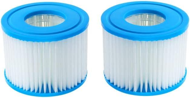 Type VI Spa Hot Tub Filters Cartridge Inflatable Hot Tub and Other Type Spa Inflatable Filter Cartridge Accessories (2pcs)