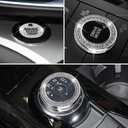 LECART Car Interior Accessories Fit for Ford Explorer 2024 2023 2022 2021 2020 PRND Shift & Drive Mode Knob & Ignition Button Covers Bling Auto Decoration Stylish Metal Decal Decor Trims 3Pcs