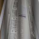 Huuger Computer Desk, 55 Inch Home Office Desk, Gaming Writing Work from Home Study Desk, Large Legroom, Sturdy Metal Frame, Modern Simple, White