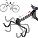 Bike Wall Mount,Heavy Duty Bike Hanger, Mounted Bike Hook for Garage Wall,Horizontal Bike Rack for MTB,Road And Hybrid Bikes Storage,Thicker Metal With Rubber Coating.(Adjustable*1Pack)