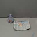 Personalized Gifts Monogrammed Birthday Gifts for Women, Maid of Honor Bachelorette Wedding Christmas Initial Wine Tumbler Makeup Bag, (Aesthetic Blue Flower J)