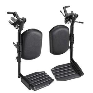 Invacare Wheelchair Legrests, Elevating, Composite Footplates, Padded Calf Pads, 1 Pair