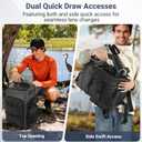 STARTRC VCR Camera Backpack Professional Bag 40L DSLR/SLR Mirrorless Travel Case Photography Tactical Compartment Compatible with Canon/Nikon/Sony Camera Holder Tripod Lens Laptop