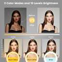 Selfie Ring Light 12" with Tripod Stand and Phone Holder, LED Ring Light for Desk with 3 Light Modes & 11 Brightness Level for Selfie, YouTube, Makeup, Live Streaming, TIKTOK