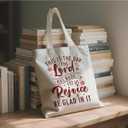 Aesthetic Canvas Tote Bags for Women, Bible Verse Canvas Bag, Christian faith Tote Bags, Reusable Cloth Cotton Bag for Shopping, Religious Gifts to Friends Women Family (Color_name 08)