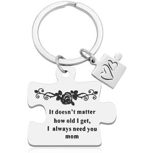 Mom Keychain Mothers Day Birthday Gifts for mom from Daughter Son Best Mom Ever Gifts 5 PACK
