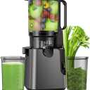 Juicer Machines with 5.8" Large Feed Chute, Cold Press Juicer for Whole Vegetables and Fruits 400W, Slow Masticating juicer Easy to Clean Juice Extractor Machine High Juice Yield