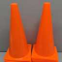 Hoteam 24 Pieces Traffic Cones, 12 Inches Cone Markers, Plastic Construction Safety Cones for Parking, Sports Training, Construction Caution, Road Traffic Cones Outdoor Activity Practice(Orange)