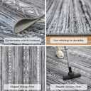 Living Room Rugs 5x7 Washable Farmhouse Neutral Large Moroccan Geometric Soft Non Slip Indoor Thin Floor Carpet for Bedroom Dorm Dining Table Home Office Grey Area Rug