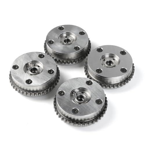 cycwer 4Pcs 12626160 Intake Exhaust Gear Sprockets, Fits for 2006-2015 Canyon Acadia Equinox LaCrosse Terrain G6 V6 3.0L 3.6L, Replace 12626161 Camshaft Sprocket Variable Cam Phaser Actuator