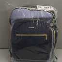 LOVEVOOK 40L Travel Backpack for Women & Men, Airline Approved Carry On Luggage with 3 Packing Cubes, TSA Overnight Bags, Waterproof Personal Item Bag, Weekender Essentials Backpacks fits 17" Laptop (Ink Blue-Grey Blue-Black)