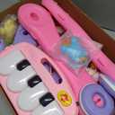 2 in 1 Baby Gym Play Mat with Walker, Kick and Play Piano Gym Activity for Boys Girls, Musical Activity Center Tummy Time Mat for 0-3-6-12-18 Months, Learning Walker Play Gym for Infant Toddler Gift (Pink)