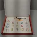 GAMENOTE Double Sided Magnetic Letter & Number Board Set - Alphabet & Numbers Tracing Board for Toddlers, ABC Uppercase & Lowercase Practicing, Math Learning, Educational Toys for Kids