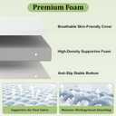 Vipbear Extra Firm Mattress Topper King: 4 Inch High Density Bed TopperExtra Support for Pain ReliefBreathable Washable Soft Cover with Anti-Slip StrapsCertiPUR-US Oeko-Tex Certified 76"x 80"