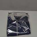 M MAELREG Quarter Zip Pullover Men Moisture Wicking Micro Fleece Performance Raglan Collarless Golf Sweatshirts for Men (X-Large, Blue)