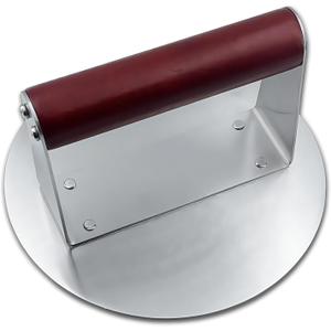 Beechwood Handle Burger Patty Press Stainless Steel Base Multipurpose Kitchen Tool for Meats Fish Vegetables Food Press Kitchen Gadget