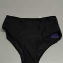 Leoparts Period Swimwear Leakproof Bikini Bottoms Black High Waisted Coverage Swimsuit Bottom for Girls Teens Women (Small)