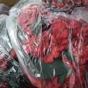 BLOSMON Red Artificial Geraniums for Outdoors, Set of 2, with Ground Stakes
29 x 19.7 Inches, Large, Realistic Topiary Ball Trees, Faux Silk Flower Bushes, for Front Porch Decor, Garden, Entryway