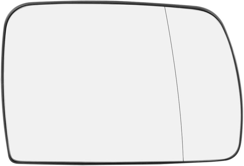 X AUTOHAUX Car Passenger Right Side Rearview Mirror Glass Heated with Backing Plate for BMW X5 2000-2006
