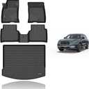 KELCSEECS Floor Mats & Cargo Liner Custom for Lincoln Corsair 2020-2026(Not for Hybrid),All Weather Protection TPE Floor Liners Front& Rear Row Full Set Lincoln Corsair Accessories Black
