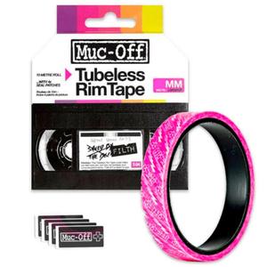 Muc-Off Tubeless Rim Tape, 28mm - Adhesive Bike Tire Liner, Tubeless Tape for MTB/Road/Gravel Bikes - Tubeless Kit including 10m Roll of Bike Tape