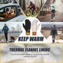 Pixel Panda Winter Gloves for Men Women Warm Touchscreen Gloves for Cold Weather for Cycling, Driving, Running, Hiking, Work (Black, L)