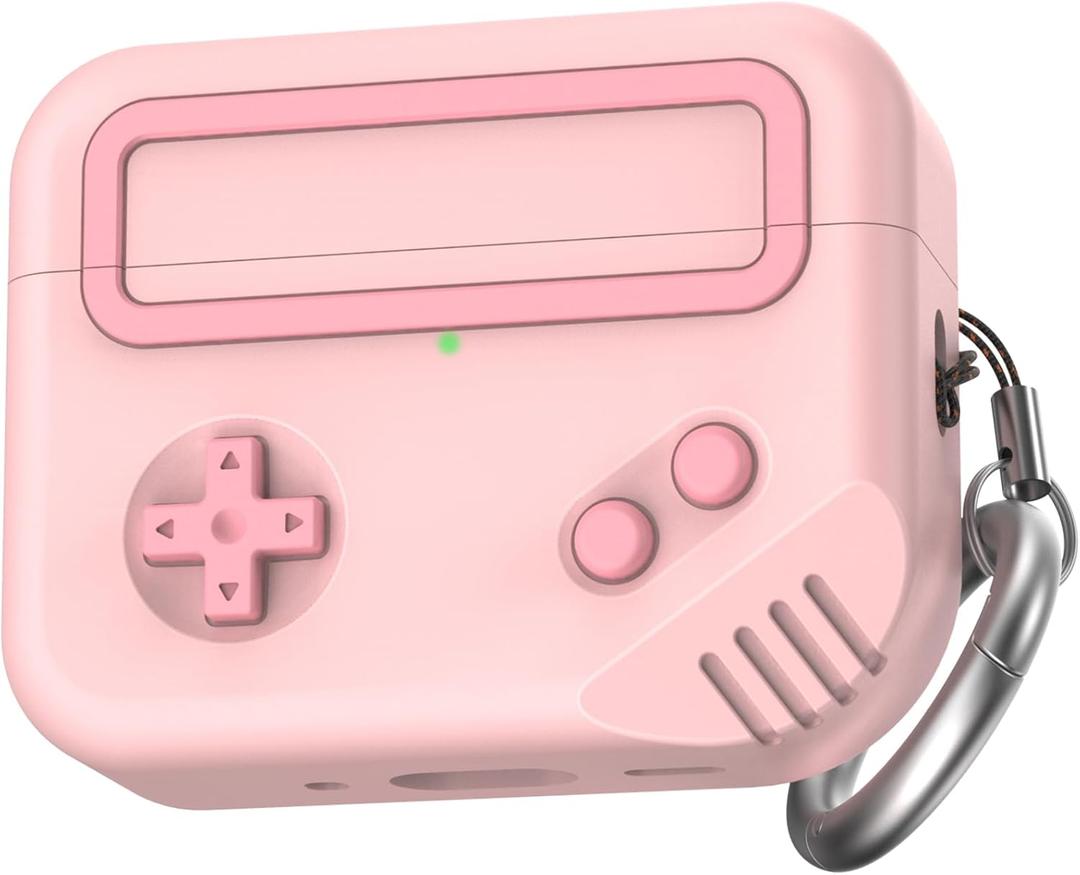 TRONWIN for AirPods Pro 3 Case - 2025 Silicone Game Console Design Case for Apple AirPods Pro 3rd Generation, Cute Airpod Pro 3 Cover for Men/Women Pink