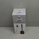 MR.SIGA Toilet Bowl Brush and Holder, Premium Quality, with Solid Handle and Durable Bristles for Bathroom Cleaning, Black, 1 Pack (One Size)