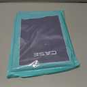 Kenke for iPad 9th Generation Case 2021/iPad 8th Generation Case 2020/iPad 7th Generation Case 2019 iPad 10.2 Inch Case with Left Side Pencil Holder & Hard PC Acrylic Transparent Back Shell (Purple)