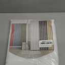 AmazerBath Short Shower Curtain 72x65 Inches, White Shower Curtain Waffle Textured, Heavy Duty 240GSM, Fabric Shower Curtain, Hotel Quality Bathroom Shower Curtains, Thick and Heavy