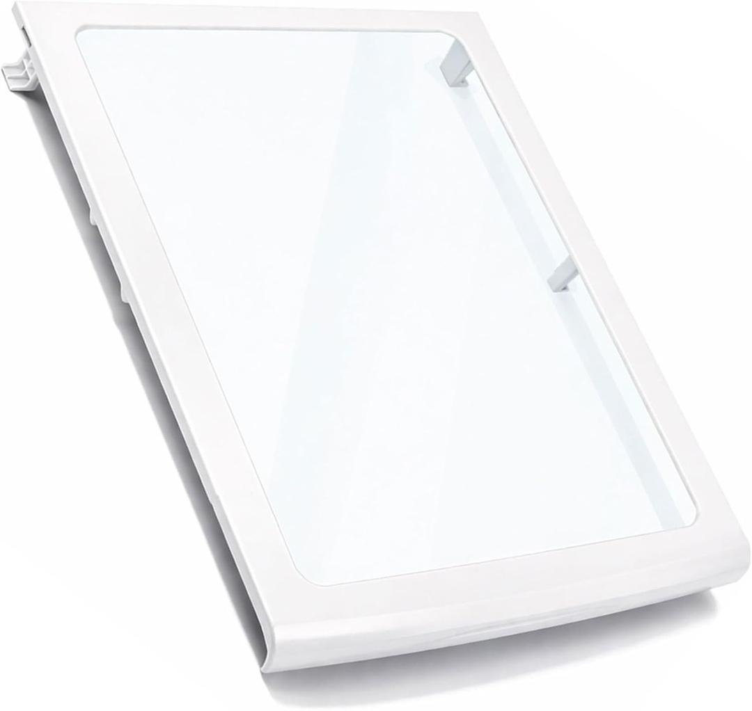 WR32X22844 Refrigerator Freezer Glass Shelf Compatible With GE GSE25HMHEHES, GSE25HSHBHSS, GSE25HMHJHES, GSE25HSHEHSS, GSE25HSHJHSS, GSE25HMHKHES Refrigerator etc. Part Number: AP5980305, PD00026844
