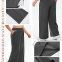 Neer 3 Pack Women's Plus Size Sweatpants, Wide Leg Lounge Pants Elastic Waist Baggy Pant with Pockets Casual Loose Fit Bottom, Size 4XL
