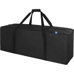 COOLBEBE 36-Inch Large Travel Duffle Bag, 100L Heavy Duty Luggage for Sports Equipment, Camping & Moving, Water Resistant, Black (36" x 13" x 13")