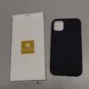 Miracase Designed for iPhone 11 Phone Case, with Screen Protector, Liquid Silicone Gel Rubber Full Body Drop Protection Shockproof Cover Phone Case for iPhone 11 6.1 inch, Black