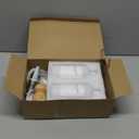 Kitchen Soap Dispenser Set with Instant Dry Tray,16 Oz Hand and Dish Soap Black Glass Dispenser Set,Stainless Steel Pump,Waterproof Labels&Dish Brush,Luxury Soap Bottle for Kitchen,Bathroom