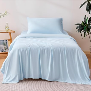 Cooling Sheets - BreezeWeave 4 PC King Size Cooling Bed Sheets for Hot Sleepers & Deep, Cool Rest - Cloud Soft, Silky Smooth, 16 in Deep Pocket, Ultra Durable 