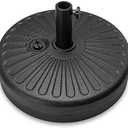 Best Choice Products Fillable Umbrella Base Stand Round Sunburst Plastic Patio Umbrella Base Stand, Pole Holder for Outdoor, Lawn w/ 55lbs Weight Capacity, Adjustment Knob