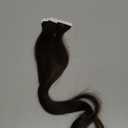 Vlasy Tape in Hair Extensions Human Hair 22 Inch Dark Brown Invisible Straight Seamless Skin Weft Mini Tape Extensions Real Human Hair 2# 8 Pcs